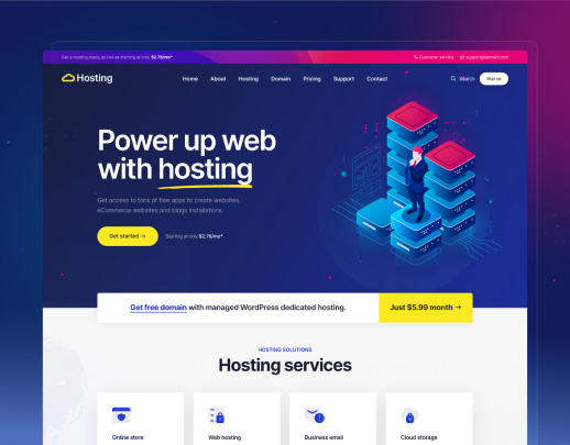 Web Hosting Website Design 