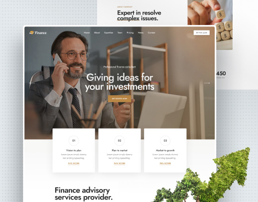 Finance Industry Website Design