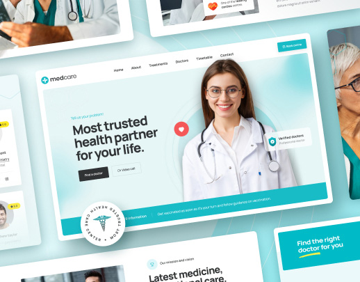 Medical and hospital Website Design  